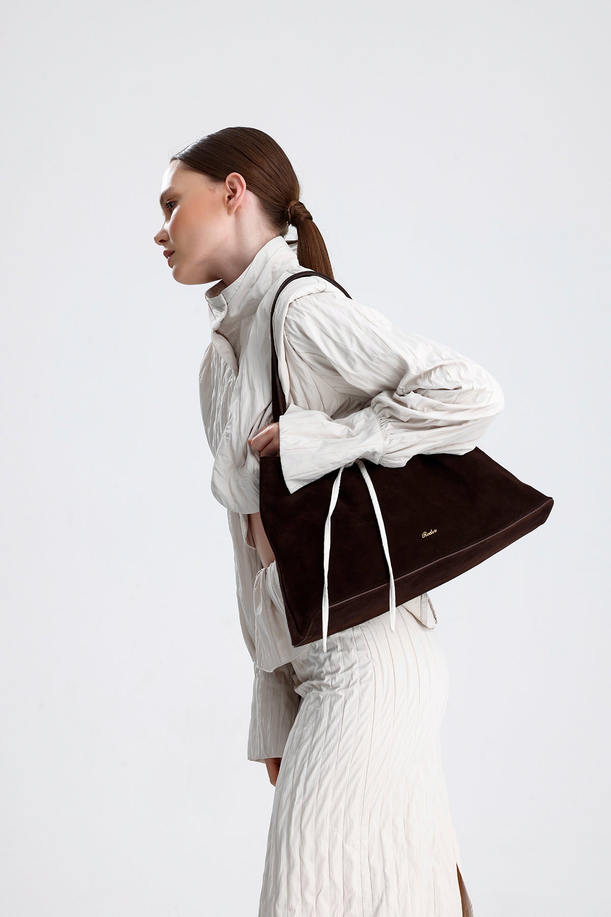Ronya - Brown  Suede
