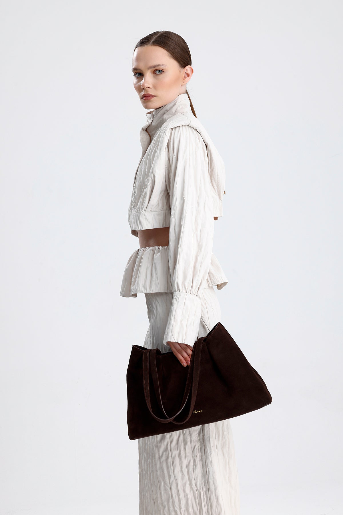 Ronya - Brown  Suede