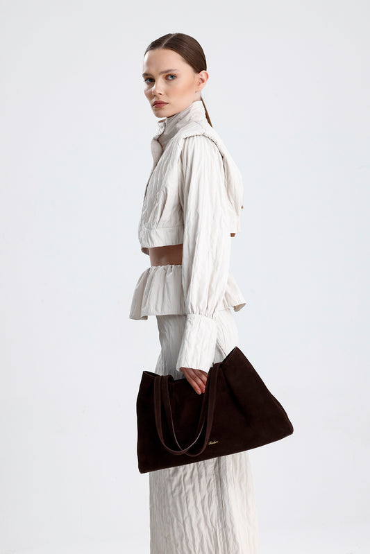 Ronya - Brown  Suede
